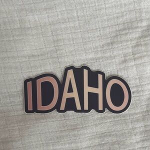 5/$20 IDAHO Decorative Sticker - Black and Tan